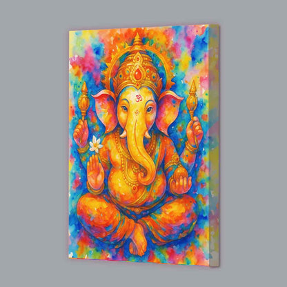 Ganesh ji Photo Frame with Glowing LED Backlight, HD Print– Ideal for Home Temple, Décor, or Gifting