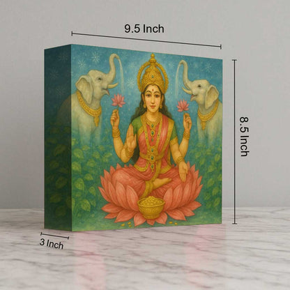 Laxmi Lamp – Divine Goddess Light for Home Temple, Table or Wall Décor