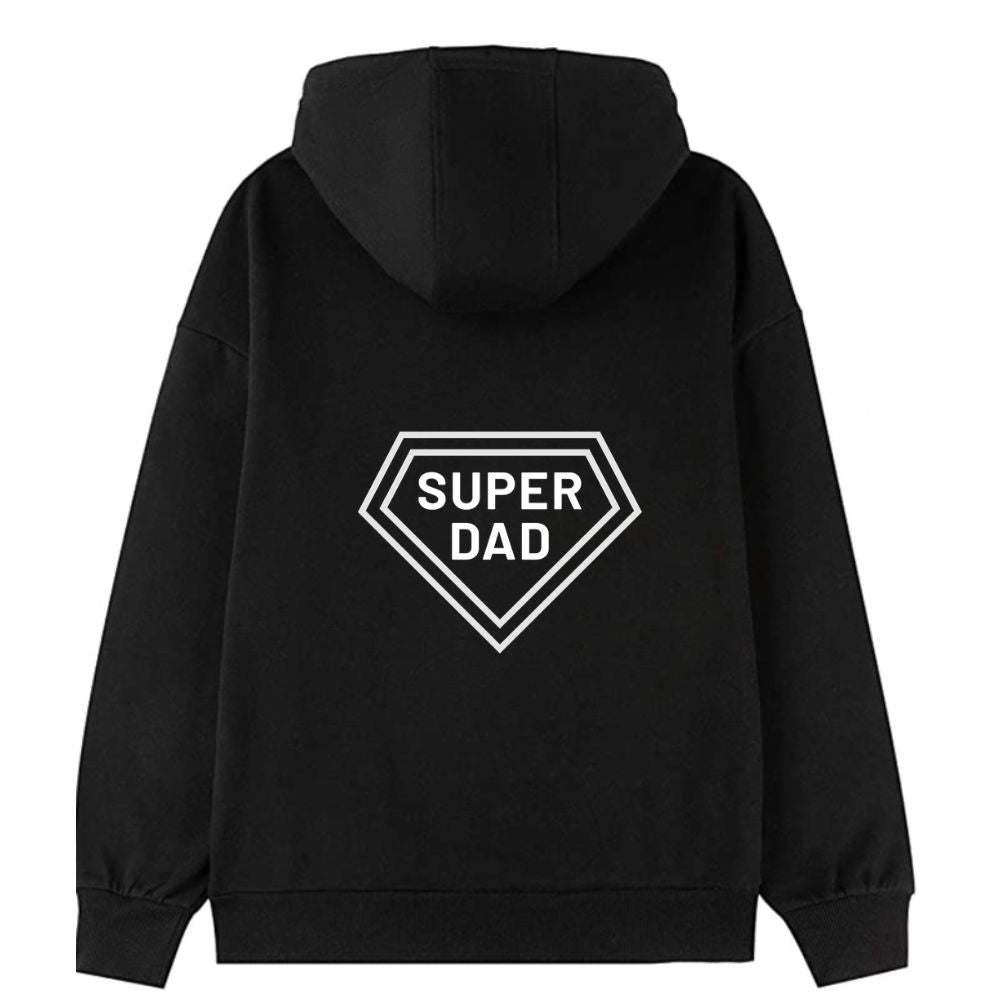 Hoodie for Dad Custom Designer Black Hoodies-Father's Day Gift
