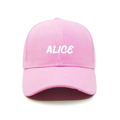 Customized Caps with Name for Women-Pink