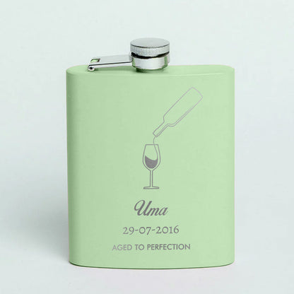 Customized Womens Hip Flask Stainless Steel 8oz Pink Whiskey Flask with Funnel