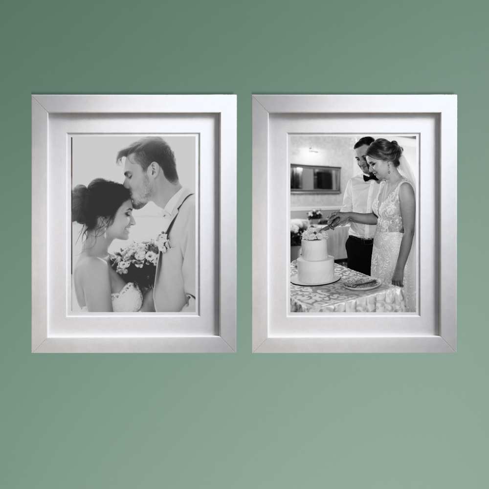 Personalized Thick Photo Frames for Wall - Acrylic Black & White Photo Frames