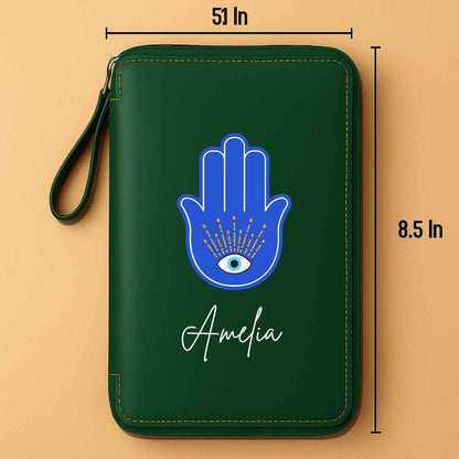 Passport Cover Personalised with Name Faux Leather Travel Wallet  & Luggage Tag Set