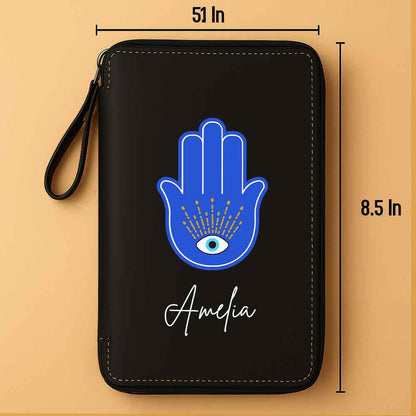 Passport Cover Personalised with Name Faux Leather Travel Wallet  & Luggage Tag Set