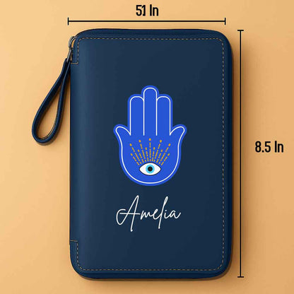 Passport Cover Personalised with Name Faux Leather Travel Wallet  & Luggage Tag Set