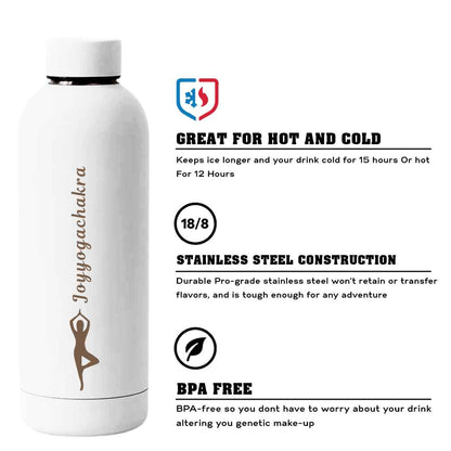 Nutcase Water Bottle Yoga For Workout Double Insulated Bottles