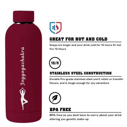 Nutcase Water Bottle Yoga For Workout Double Insulated Bottles