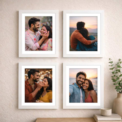 Personalized Thick Photo Frames for Wall - Acrylic Black & White Photo Frames