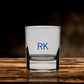 Scotch Glasses with Initial - Personalized Whiskey Glass for Men