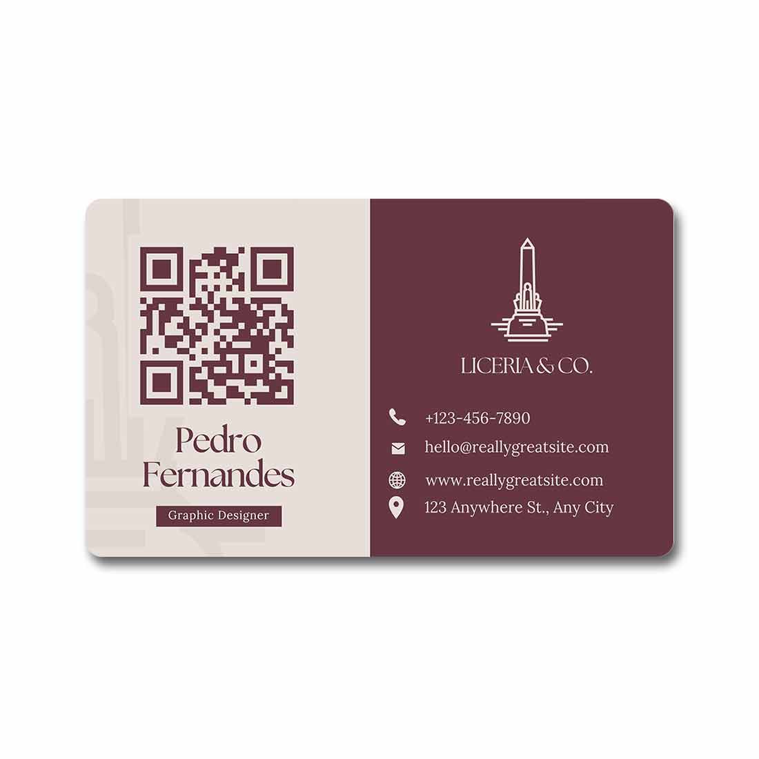Personalized QR Code Visiting Card Smart Digital Contactless NFC Cards ...