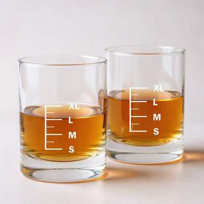 Whiskey Glasses Liquor Glass-  Anniversary Birthday Gift Funny Gifts for Husband Bf - S M L XL