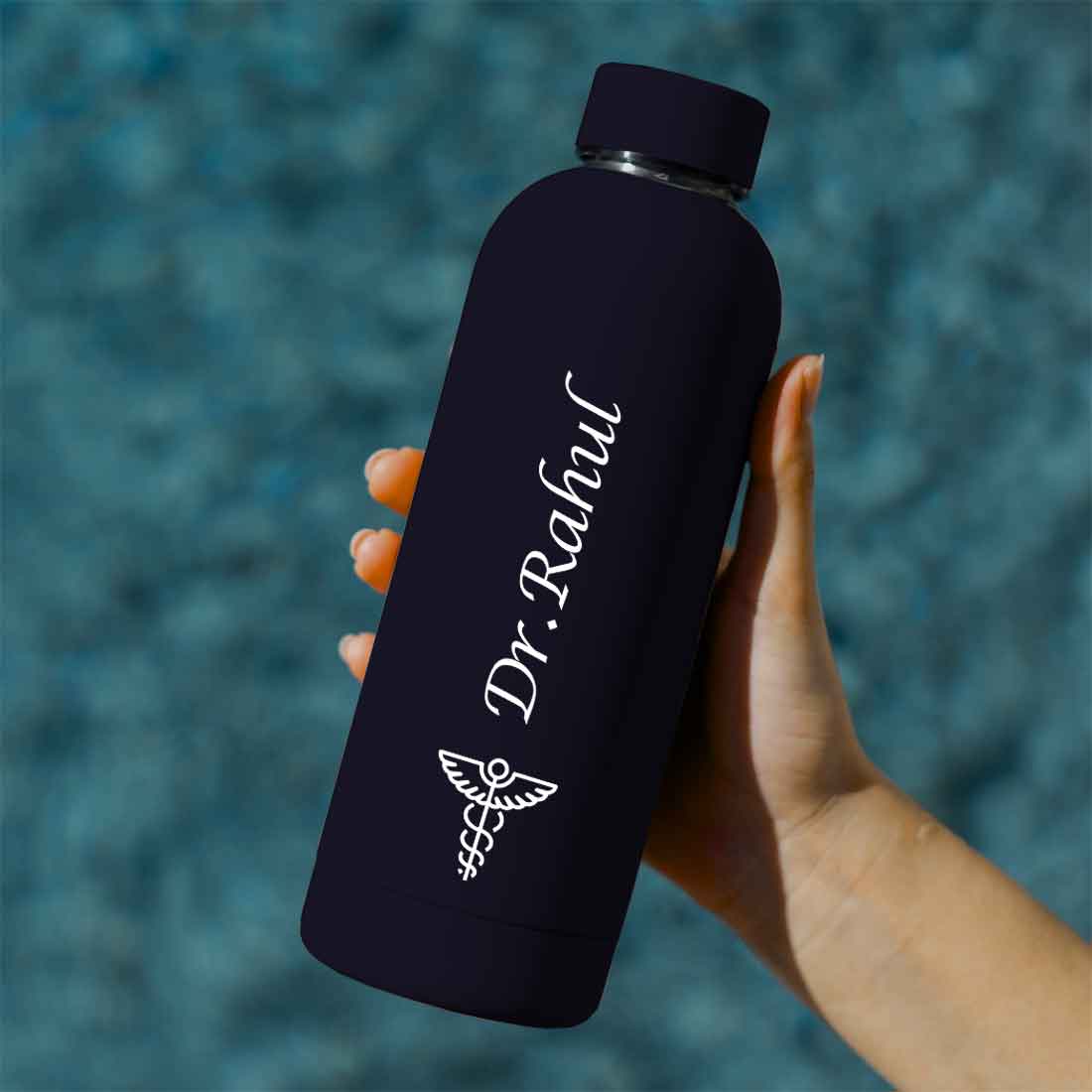 Custom Insulated Water Bottles for Doctors - Stainless Steel, BPA-Free, Leakproof Water Bottles for Travel, Hospital, Gym, and Home