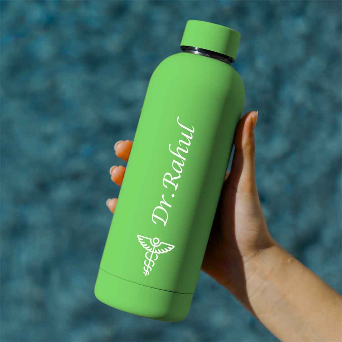 Custom Insulated Water Bottles for Doctors - Stainless Steel, BPA-Free, Leakproof Water Bottles for Travel, Hospital, Gym, and Home