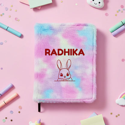 Custom Fur Diary for Kids – Soft Squishy A5 Size Notebook, Cute Fancy Journal & Perfect Birthday Gift Organizer