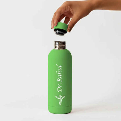 Custom Insulated Water Bottles for Doctors - Stainless Steel, BPA-Free, Leakproof Water Bottles for Travel, Hospital, Gym, and Home