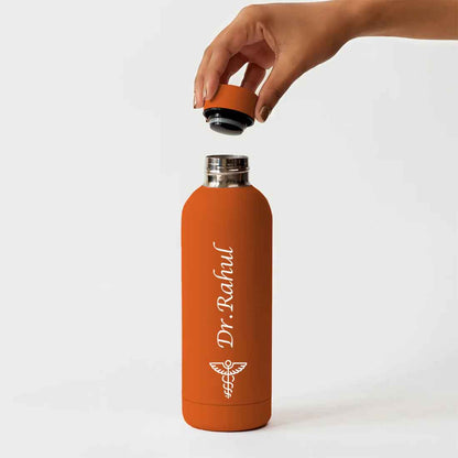 Custom Insulated Water Bottles for Doctors - Stainless Steel, BPA-Free, Leakproof Water Bottles for Travel, Hospital, Gym, and Home