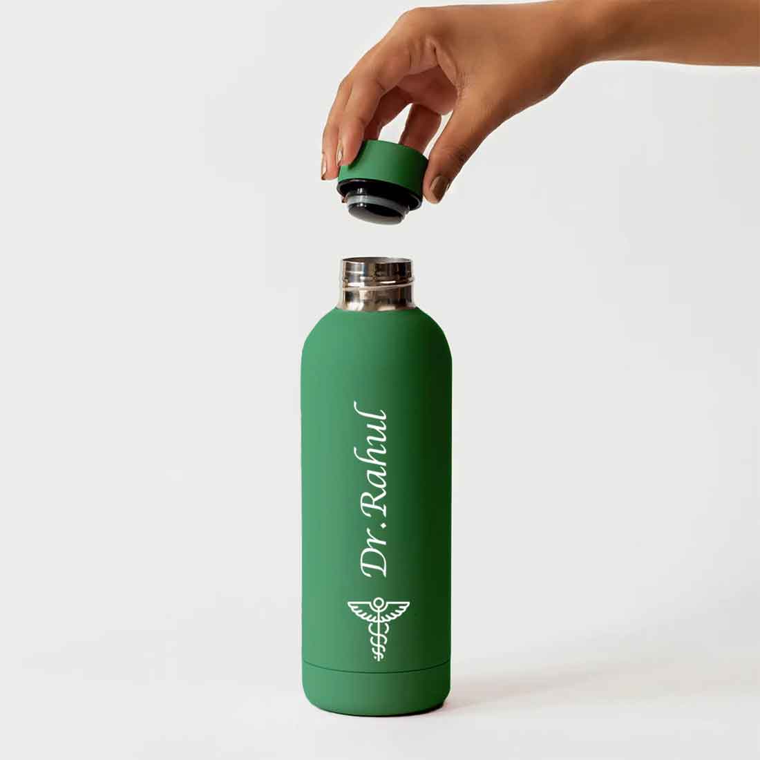 Custom Insulated Water Bottles for Doctors - Stainless Steel, BPA-Free, Leakproof Water Bottles for Travel, Hospital, Gym, and Home