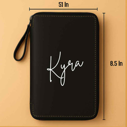 Personalized Passport Wallet with Name Faux Leather Travel Organizer & Luggage Tag Set