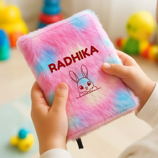 Custom Fur Diary for Kids – Soft Squishy A5 Size Notebook, Cute Fancy Journal & Perfect Birthday Gift Organizer