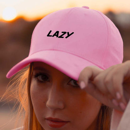 Women's Baseball Cap with Text - Pink