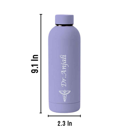 Custom Insulated Water Bottles for Doctors - Stainless Steel, BPA-Free, Leakproof Water Bottles for Travel, Hospital, Gym, and Home