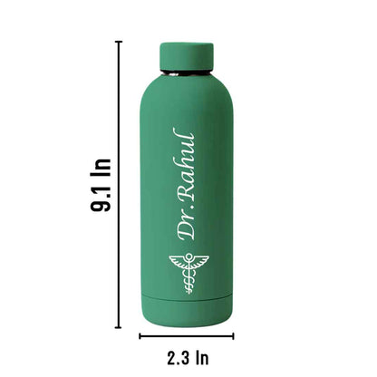 Custom Insulated Water Bottles for Doctors - Stainless Steel, BPA-Free, Leakproof Water Bottles for Travel, Hospital, Gym, and Home