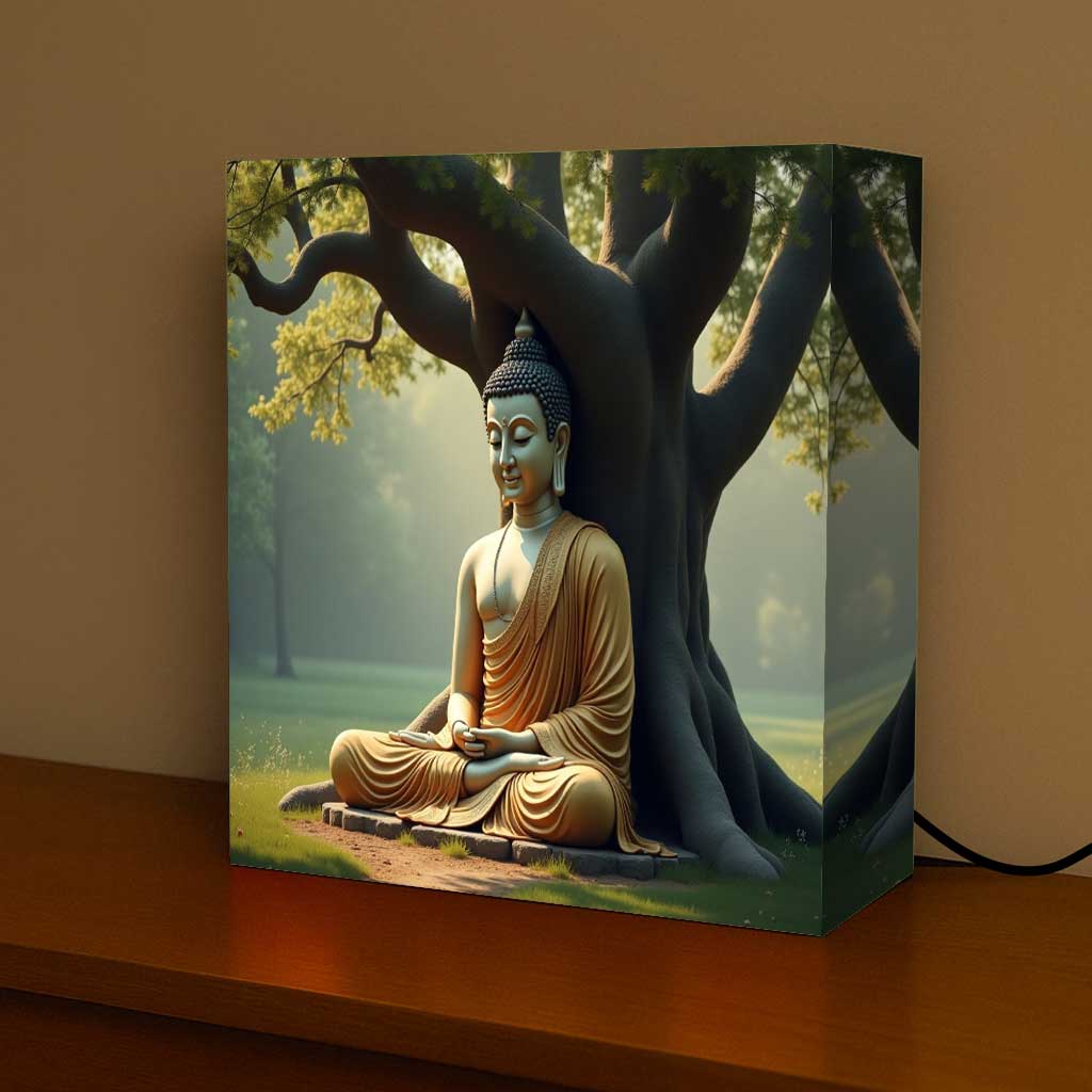Buddha Light Lamp – Elegant Spiritual Lamp for Calm & Harmony at Home