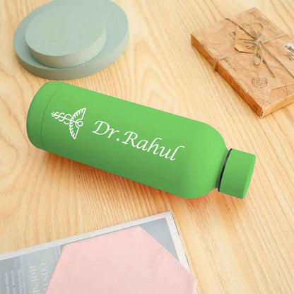 Custom Insulated Water Bottles for Doctors - Stainless Steel, BPA-Free, Leakproof Water Bottles for Travel, Hospital, Gym, and Home