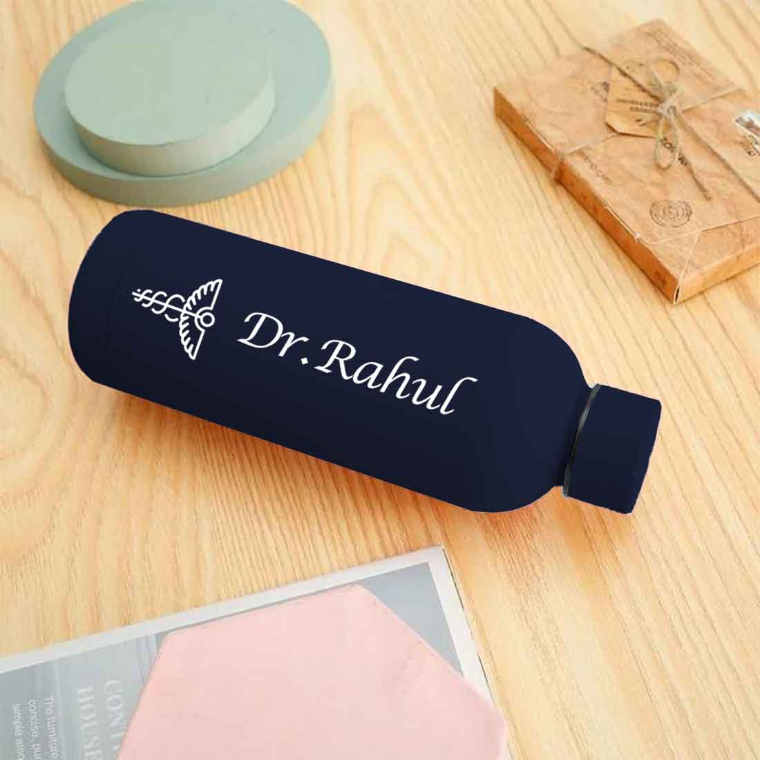 Custom Insulated Water Bottles for Doctors - Stainless Steel, BPA-Free, Leakproof Water Bottles for Travel, Hospital, Gym, and Home