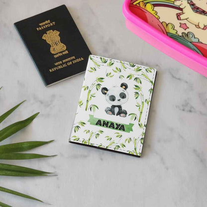 Nutcase Personalized Passport Cover PU Leather Polyfabric - Cute Small Panda