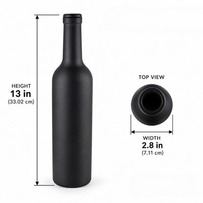 Wine Set Opener Personalized Wine Decanter Gift Set - 5 piece Stainless Steel Wine Tools Kit in Wine Bottle Shaped Case