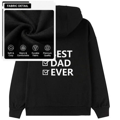 Hoodie for Dad Custom Designer Black Hoodies-Father's Day Gift