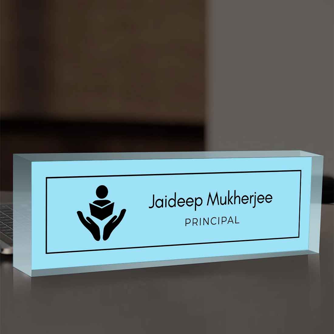 Principal Desk Name Plate – Personalized Professional Accessory for Teachers and Principals