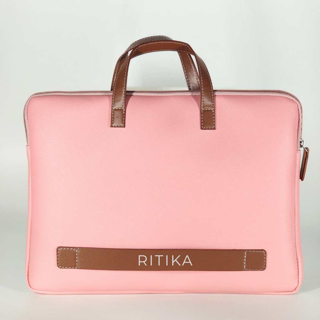 Personalized Laptop Handbags for Women - Duo Tone Premium Laptop Carry Bag for up to 15” Laptop