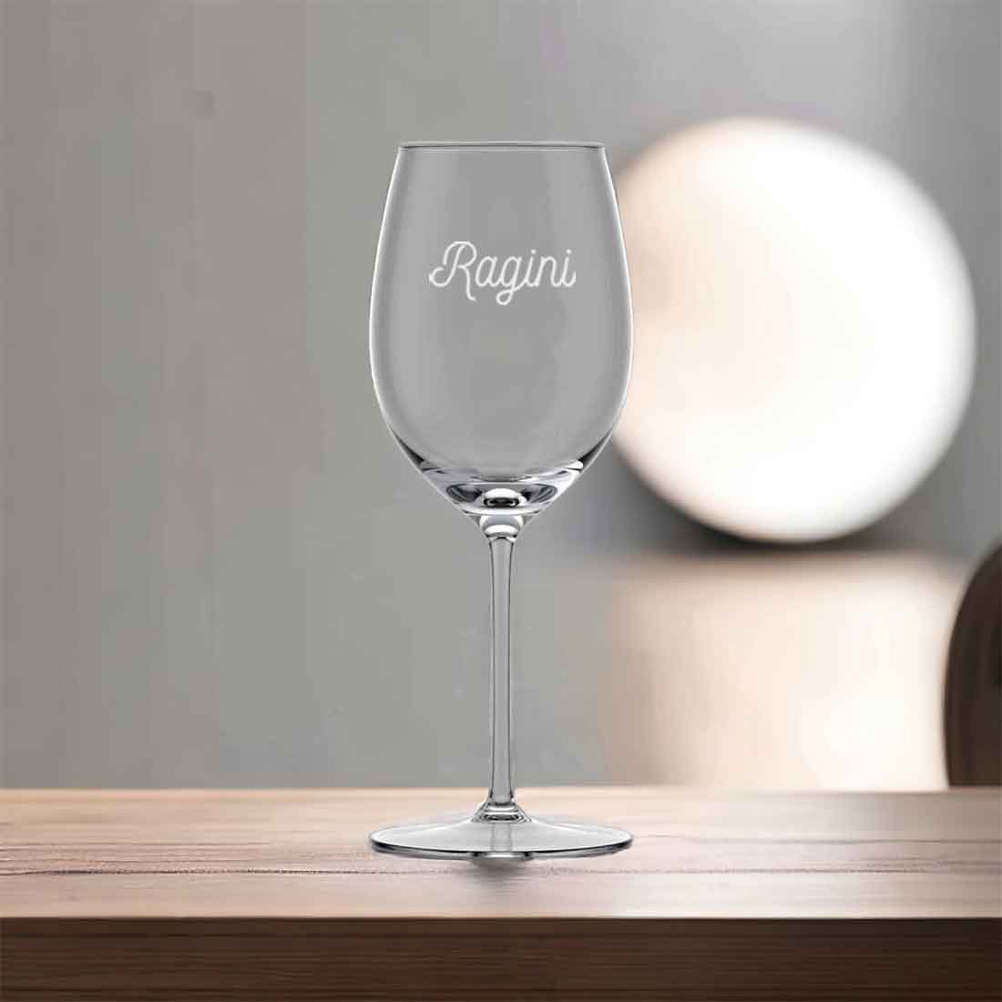 Customized Wine Glasses With Name Wine Glass - Add Name