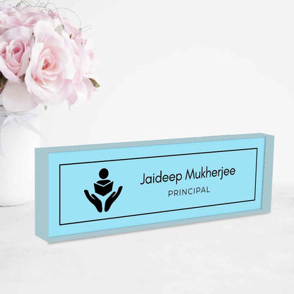 Principal Desk Name Plate – Personalized Professional Accessory for Teachers and Principals