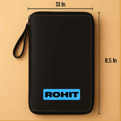 Customized Passport Case with Name Faux Leather Passport Wallet & Luggage Tag Set