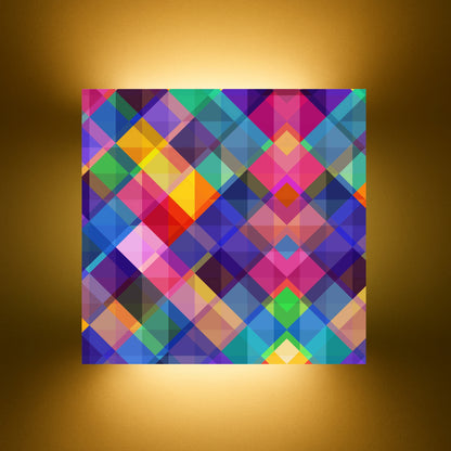 Designer Square Wall Lamp - Colorful Squares