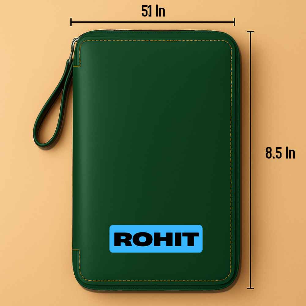 Customized Passport Case with Name Faux Leather Passport Wallet & Luggage Tag Set