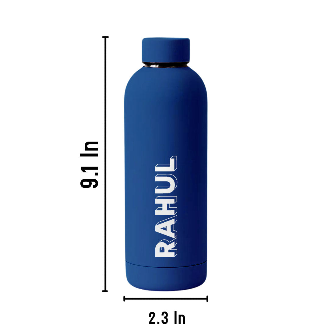 Personalized Rakhi Gift Set for Brother – Insulated Name Bottle & Evil Eye Rakhi