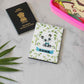 Personalized Passport Cover Holder Travel Case With Luggage Tag -  Cute Small Panda