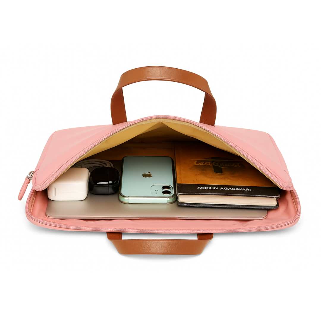 Personalized Laptop Handbags for Women - Duo Tone Premium Laptop Carry Bag for up to 15” Laptop