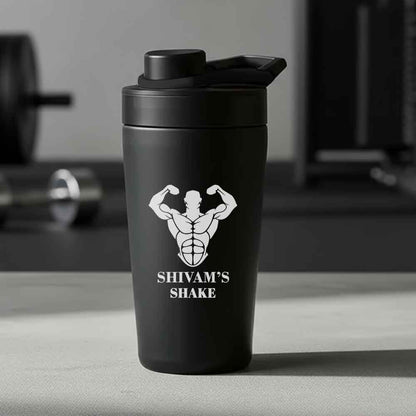 Personalized Protein Shaker for Gym Workout Custom Shake Mixer with Whisk Ball