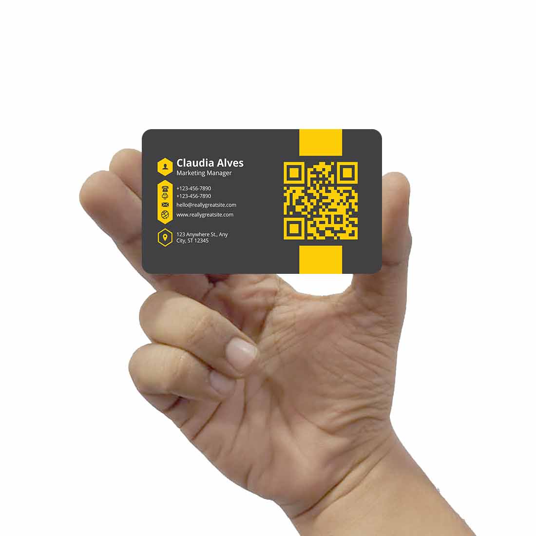digital business card with qr code