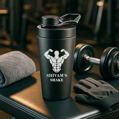 Personalized Protein Shaker for Gym Workout Custom Shake Mixer with Whisk Ball