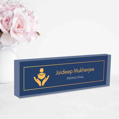 Principal Desk Name Plate – Personalized Professional Accessory for Teachers and Principals