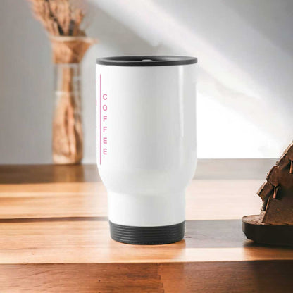 Coffee Travel Mug Insulated with Name - Personalized Coffee Mug with Lid