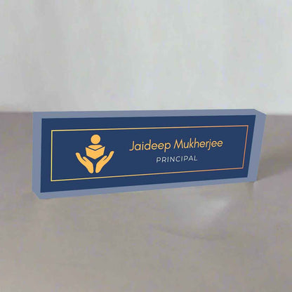 Principal Desk Name Plate – Personalized Professional Accessory for Teachers and Principals