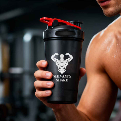 Personalized Protein Shaker for Gym Workout Custom Shake Mixer with Whisk Ball