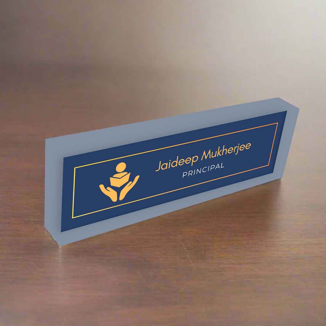 Principal Desk Name Plate – Personalized Professional Accessory for Teachers and Principals